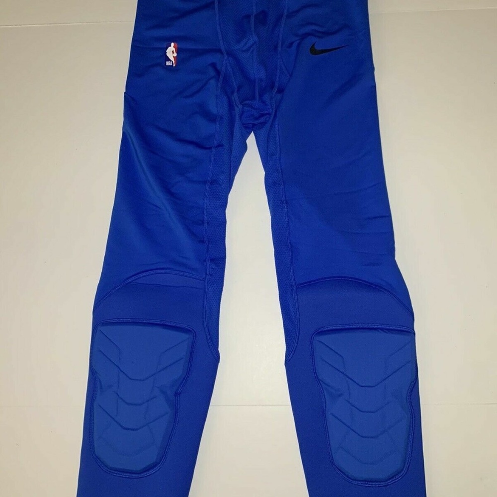 new men's large tall NIKE hyperstrong pro NBA LOGO 3/4 padded basketball TIGHTS